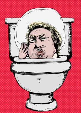 Öfkeli Donald Trump tuvalette bağıran
