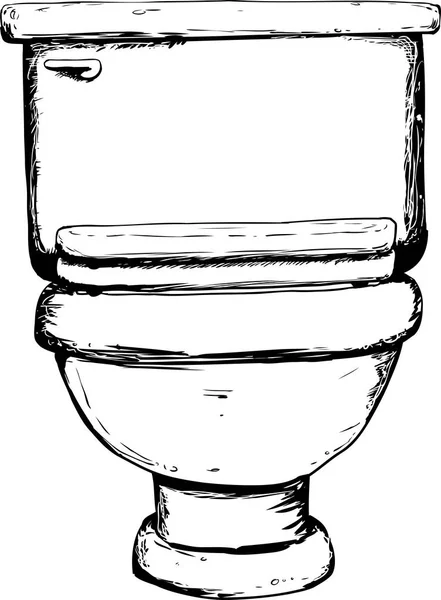 Illustration de toilettes fermées — Image vectorielle