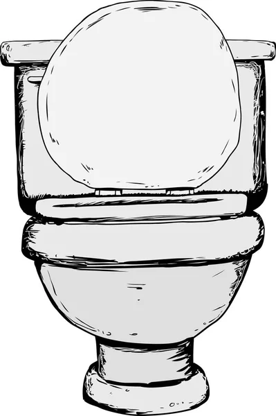 Toilet with shut lid — Stock Vector