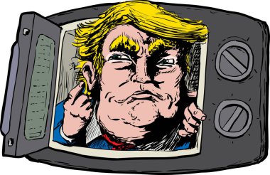 Donald Trump fırın mikrodalga bir de