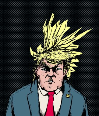 Çapraz üfleme Donald Trump saç modeli
