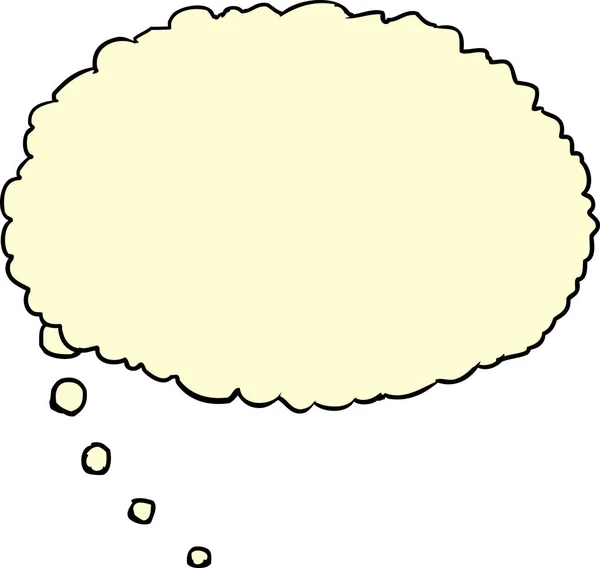 Κίτρινο σκέψη φούσκα — Διανυσματικό Αρχείο