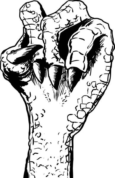 Kertenkele sıkılı yumruk anahat