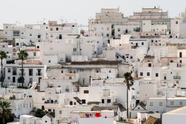 Cadiz, Endülüs, İspanya 'daki Vejer de la Frontera kasabasının beyaz sarayları