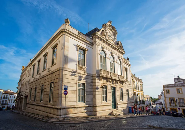 Praca do Giraldo torget av Evora, Alentejo. Portugal. — Stockfoto