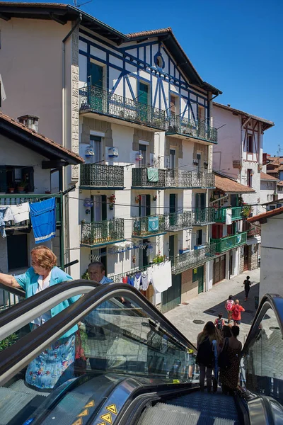 Antique houses of Hondarribia, Gipuzkoa, Basque Country, Spain. — Stock Photo, Image