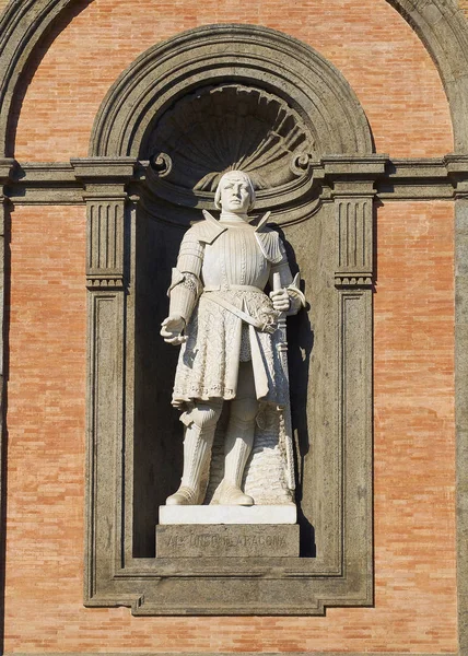 Alfonso V d'Aragona I Naples in Palazzo Reale di Napoli, Italy. — Stok fotoğraf