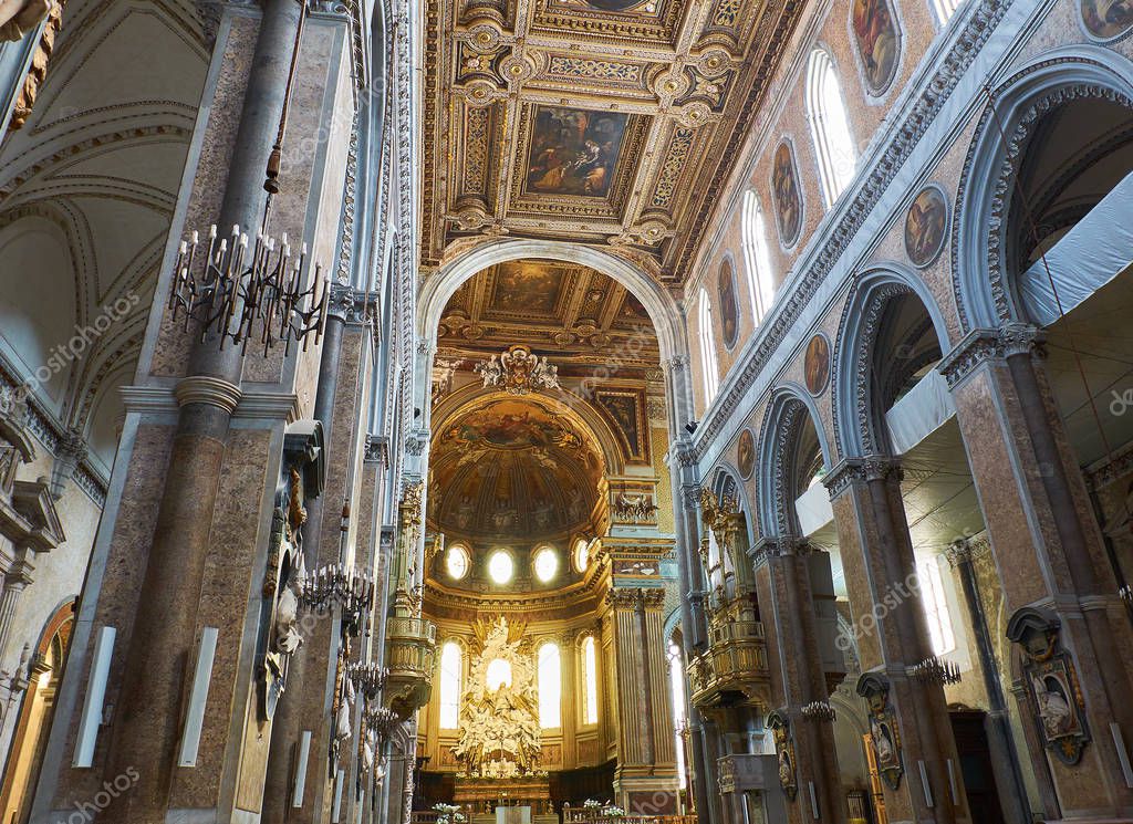 Santa Maria Assunta cathedral, Duomo di Napoli. Naples, Campania, Italy