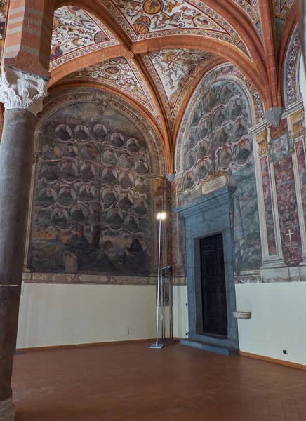 Sala Capitular de San Lorenzo Maggiore. Nápoles, Italia . — Foto de Stock