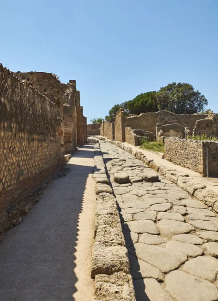 Ruinas de Pompeya, antigua ciudad romana. Pompeya, Campania. Italia . — Foto de Stock