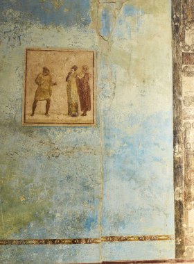 Pompeii, Antik Roma kenti kalıntıları. Pompei, Campania. İtalya.