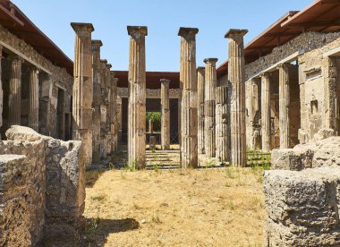 Ruins of Pompeii, ancient Roman city. Pompei, Campania. Italy. clipart