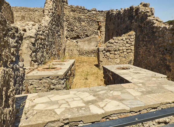 Ερείπια της Πομπηίας, αρχαία ρωμαϊκή πόλη. Πομπηία, Καμπανία. Ιταλία. — Φωτογραφία Αρχείου