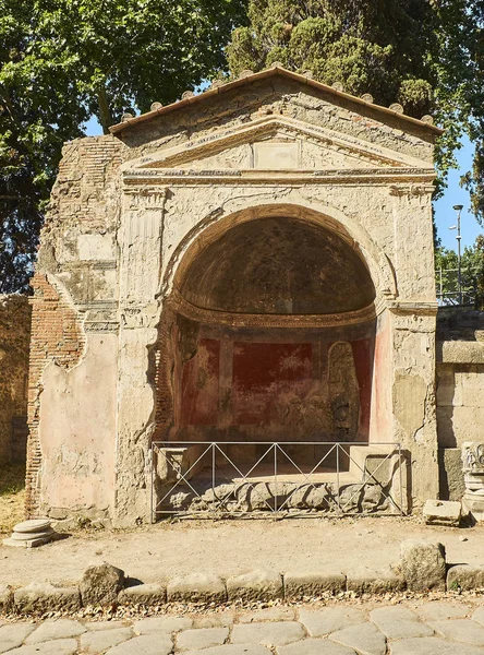 Ruinas de Pompeya, antigua ciudad romana. Pompeya, Campania. Italia . — Foto de Stock