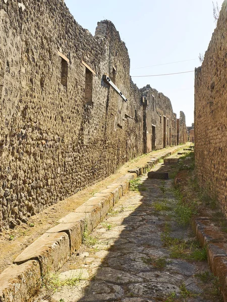 Ruinen von Pompeji, einer antiken römischen Stadt. Pompeji, Kampanien. Italien. — Stockfoto