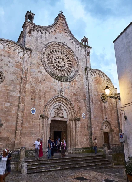 Basilica Minore Concattedrale di Santa Maria Assunta. Ostuni, Apulia, Italy. — Stok fotoğraf