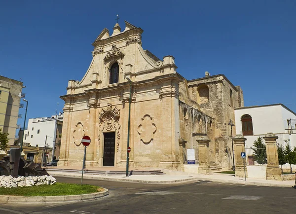 Santa Maria delle Grazie church. Galatina, Apulia, Italy. — Stock Photo, Image