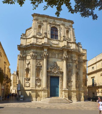 Santa Chiara kilise Piazzetta Vittorio Emanuele II Meydanı, Lecce.