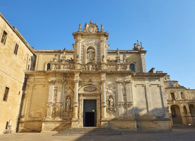Cattedrale di Santa Maria Assunta Katedrali Lecce. Puglia, İtalya.
