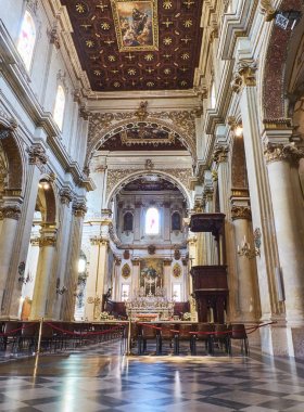 Cattedrale di Santa Maria Assunta Katedrali Lecce. Puglia, İtalya.