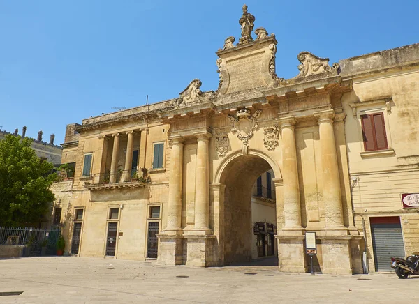 Porta san biagio Tor von Lecce. Apulien, Italien. — Stockfoto