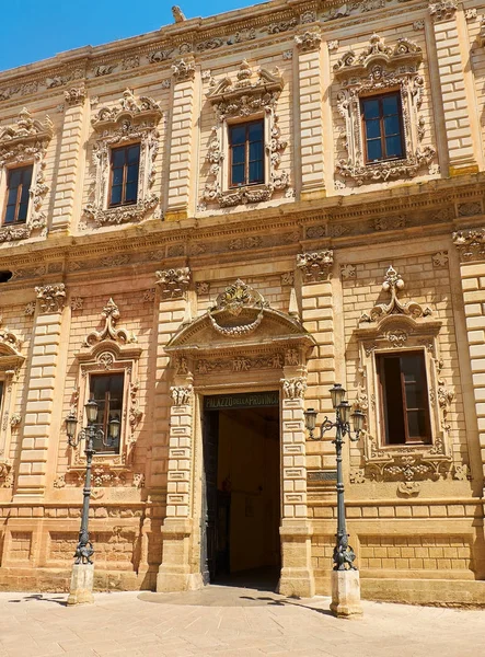 Το Palazzo dei Τσελεστίνι του Λέτσε. Απουλία, Ιταλία. — Φωτογραφία Αρχείου