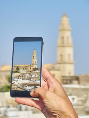 Cattedrale metropolitana di Santa Maria Assunta Katedrali Lecce. Puglia, İtalya.