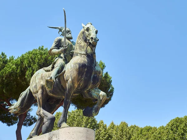 Monument voor George Castriot in Rome. Lazio, Italië. — Stockfoto