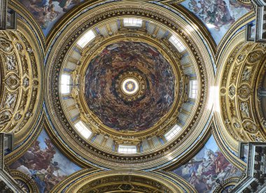 Santa Agnese Agone içinde. Rome, Lazio, İtalya.