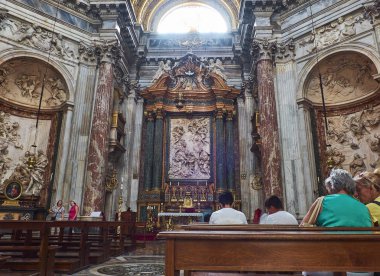 Santa Agnese Agone içinde. Rome, Lazio, İtalya.