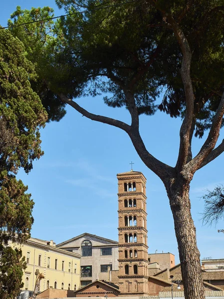 Cosmedin 'deki Basilica di Santa Maria. Roma. Lazio, Italya — Stok fotoğraf