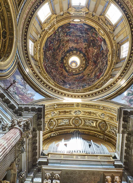 Santa Agnese Agone içinde. Rome, Lazio, İtalya. — Stok fotoğraf