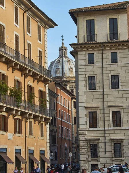 Santa Andrea della Valle bir kubbe. Rome, Lazio, İtalya. — Stok fotoğraf