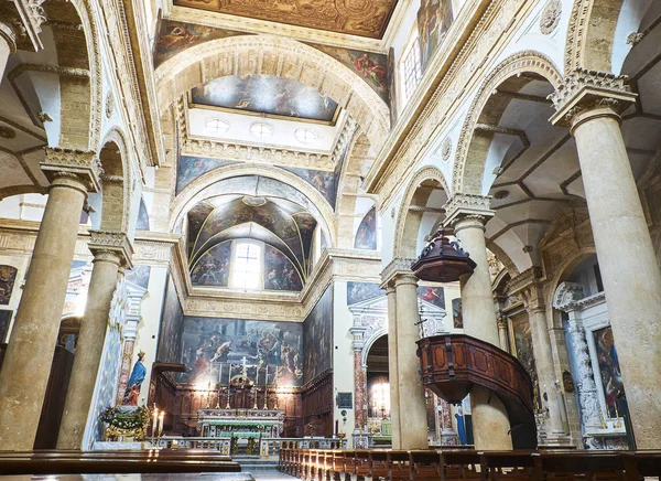 Basilica di Santa Agata katedry miasta Gallipoli. Puglia, Włochy. — Zdjęcie stockowe