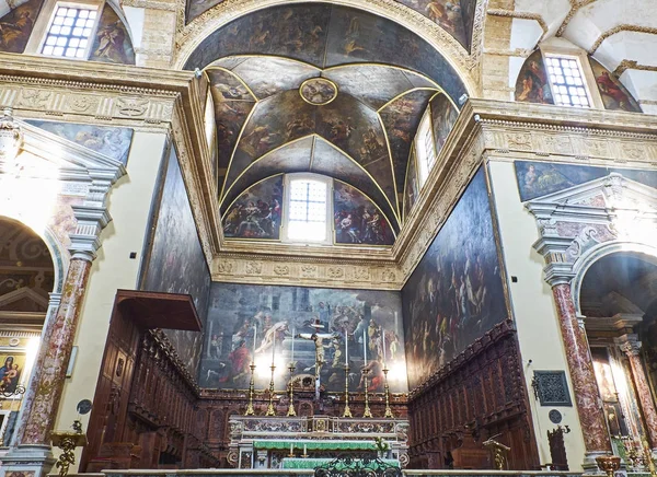 Basilica di Santa Agata cathedral of Gallipoli. Puglia, Italy. — Stock Photo, Image