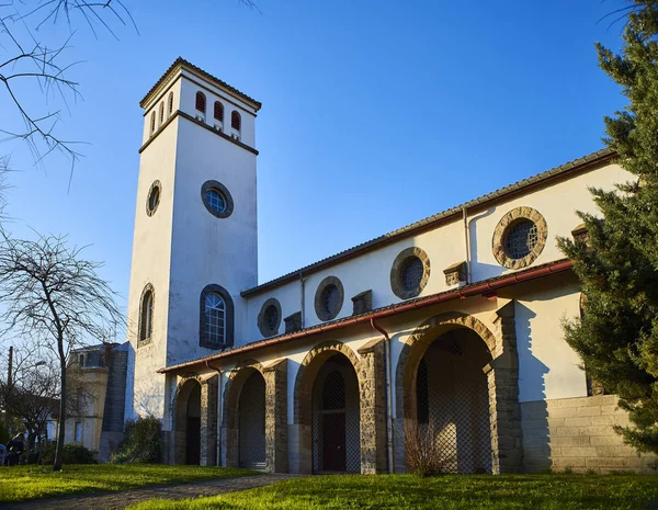 Eglise Sainte Anne church of Hendaye. Aquitaine, Pyrenees Atlant — Stock Photo, Image