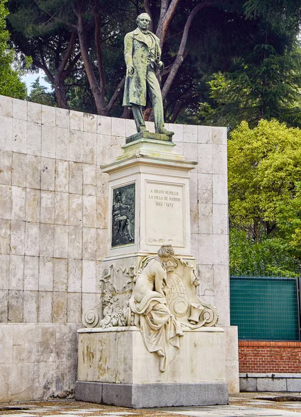 Monument voor Bravo Murillo. Madrid, Spanje. — Stockfoto