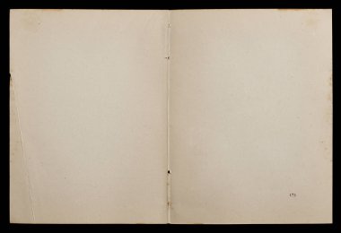 Dokulu sayfaları gösteren antika bir kitap.