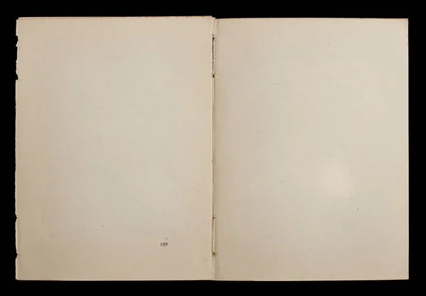 Развернутая антикварная книга с текстурированными страницами . — стоковое фото