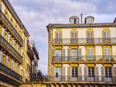 The Constitution square. San Sebastian, Basque Country, Guipuzcoa. Spain clipart