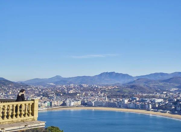 Balkon des monte igueldo. san sebastian, baskisches Land. Spanien. — Stockfoto