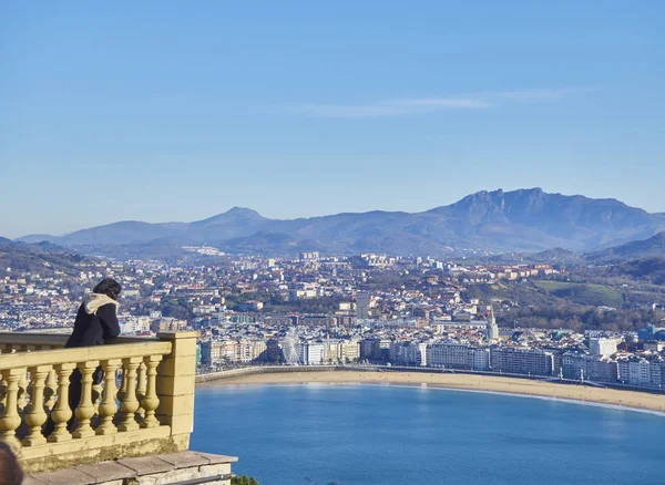 Balkon des monte igueldo. san sebastian, baskisches Land. Spanien. — Stockfoto