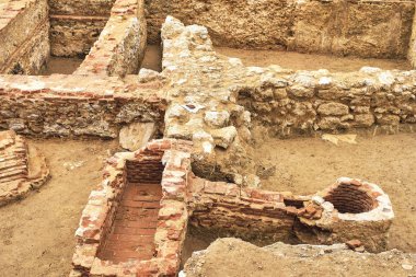 Godoy Sarayı 'nın bodrumlarının kalıntıları. Madrid, İspanya.
