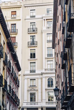 Madrid, İspanya 'da klasik binalar.