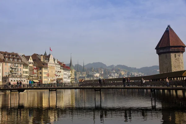 Vista da cidade de Lucerna — Fotografia de Stock