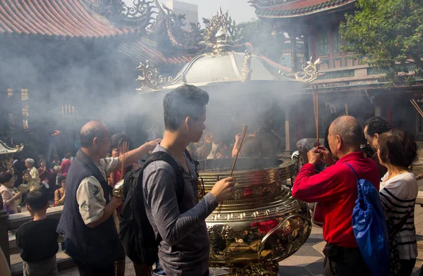 Świątynia Longshan w Tajpej — Zdjęcie stockowe