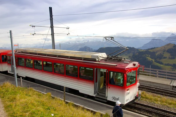 Góra Rigi stacji (Rigi Kulm) — Zdjęcie stockowe