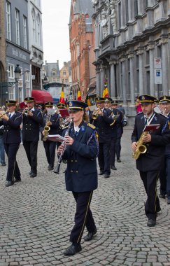 Bir grup Mart ayında Bruges