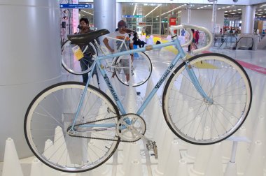 Bangkok, Tayland - 23 Kasım 2012: Vintage Bisiklet Tommasini göstermek vasıl A gün Bisiklet Fest 2012, Bangkok