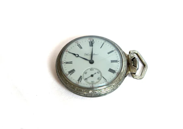 Vintage pocket watch Hamilton — Stock Photo, Image